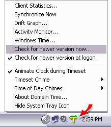 Domain Time II System Tray Applet