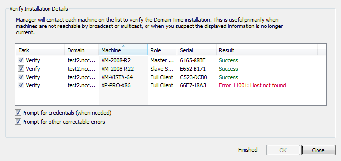 Remote Computer Operation dialog